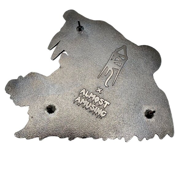 Almost Amusing x Dave Correia Large Enamel Pin Pink Bloody Tiger Rare - Picture 8 of 13